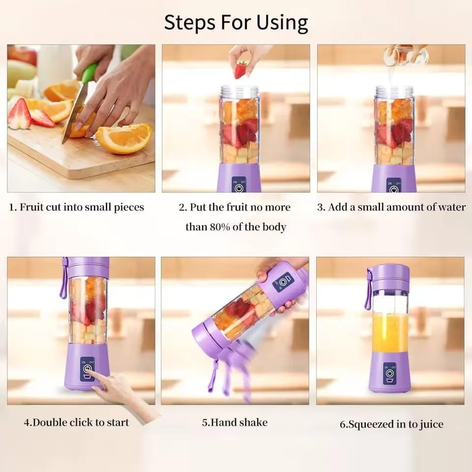 Rechargeable mini juicer blender